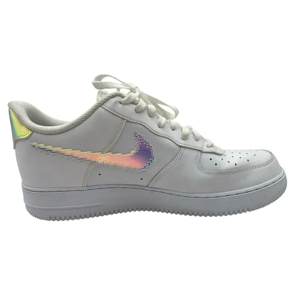 Nike Air Force 1 Low Iridescent Pixel White Multicolor CV1699-100 Men's Size 13